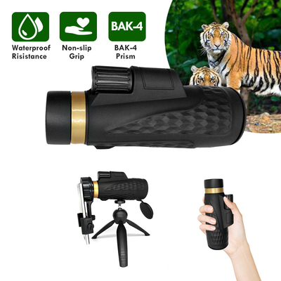 18x62 HD Bak4の携帯電話の望遠鏡のハイキングを捜す大人Birdingのための低い夜間視界