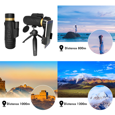 18x62 HD Bak4の携帯電話の望遠鏡のハイキングを捜す大人Birdingのための低い夜間視界